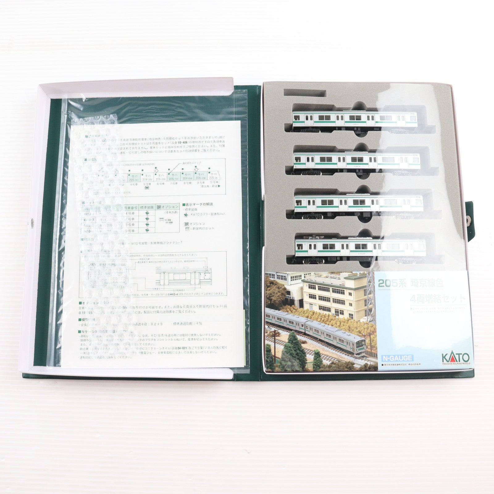【中古即納】[RWM] 10-407 205系 埼京線 増結4両セット(動力無し) Nゲージ 鉄道模型 KATO(カトー)(20140331)