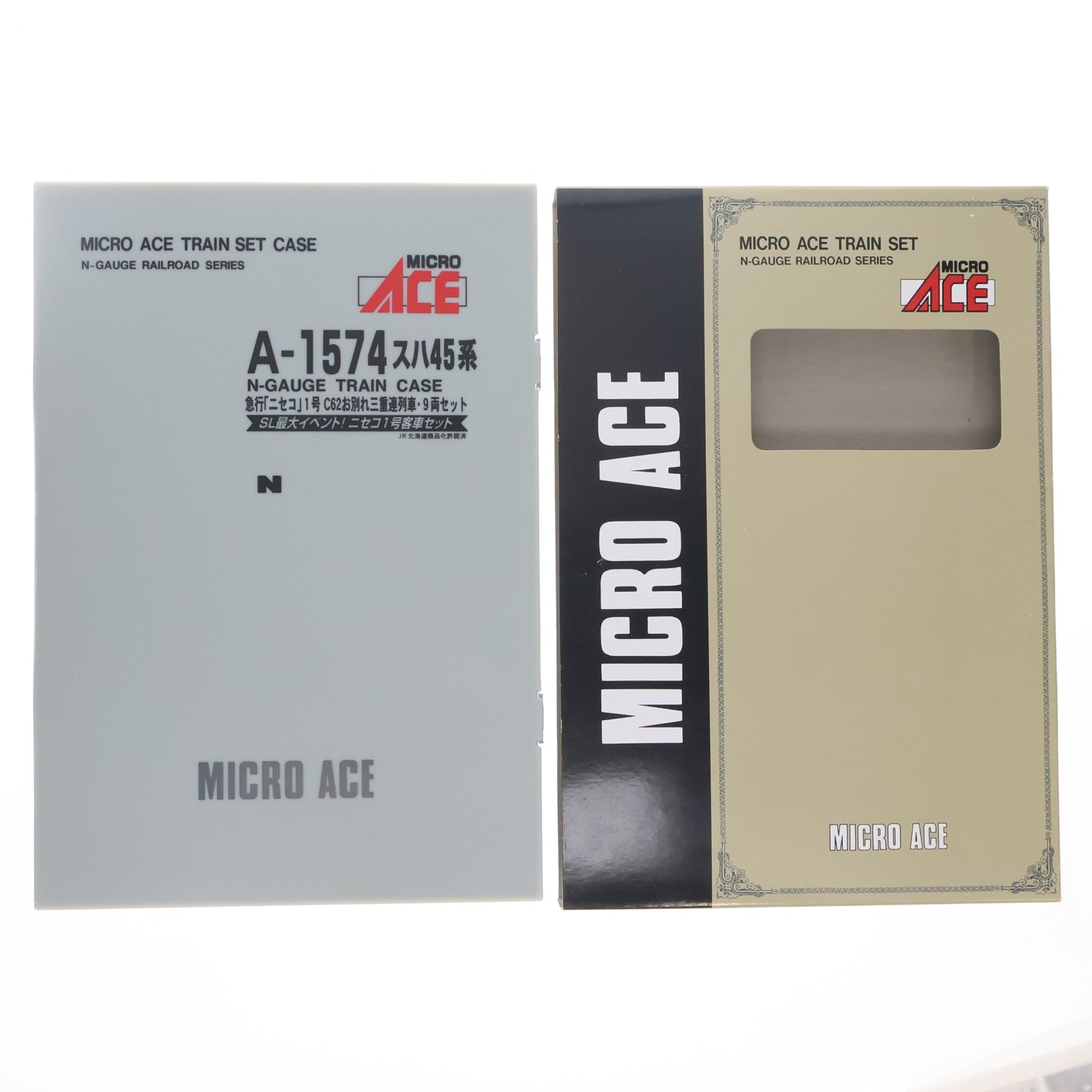 【中古即納】[RWM] A1574 スハ45系 急行「ニセコ」1号 C62お別れ三重連列車 9両セット(動力無し) Nゲージ 鉄道模型 MICRO ACE(マイクロエース)(20080228)