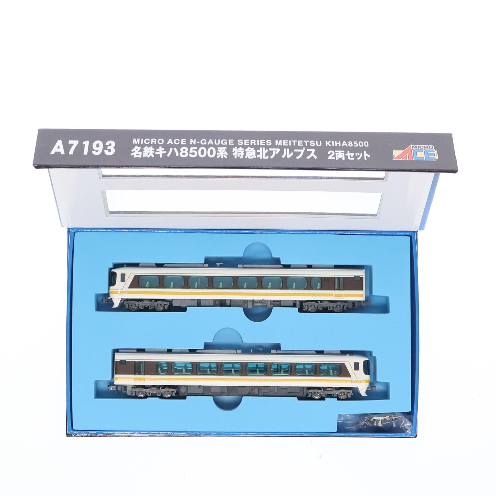 【中古即納】[RWM] A7193 名鉄 キハ8500系 特急北アルプス 2両セット(動力付き) Nゲージ 鉄道模型 MICRO ACE(マイクロエース)(20230407)