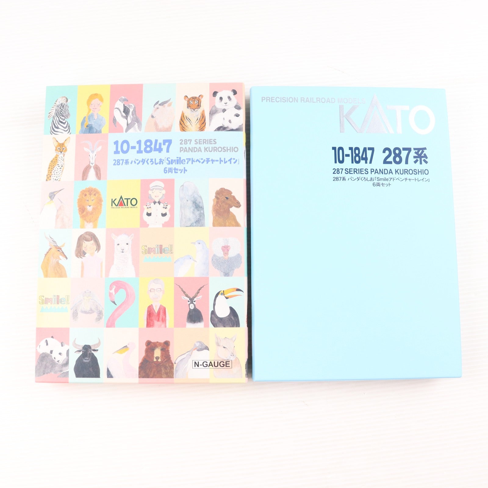 【中古即納】[RWM] 10-1847 特別企画品 287系 パンダくろしお 「Smileアドベンチャートレイン」 6両セット(動力付き) Nゲージ 鉄道模型 KATO(カトー)(20240518)