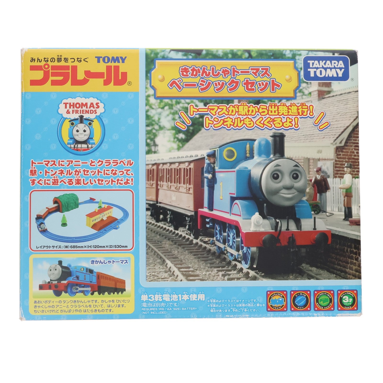 【中古即納】[RWM] プラレール きかんしゃトーマス ベーシックセット(動力付き) 鉄道模型 タカラトミー(20090831)