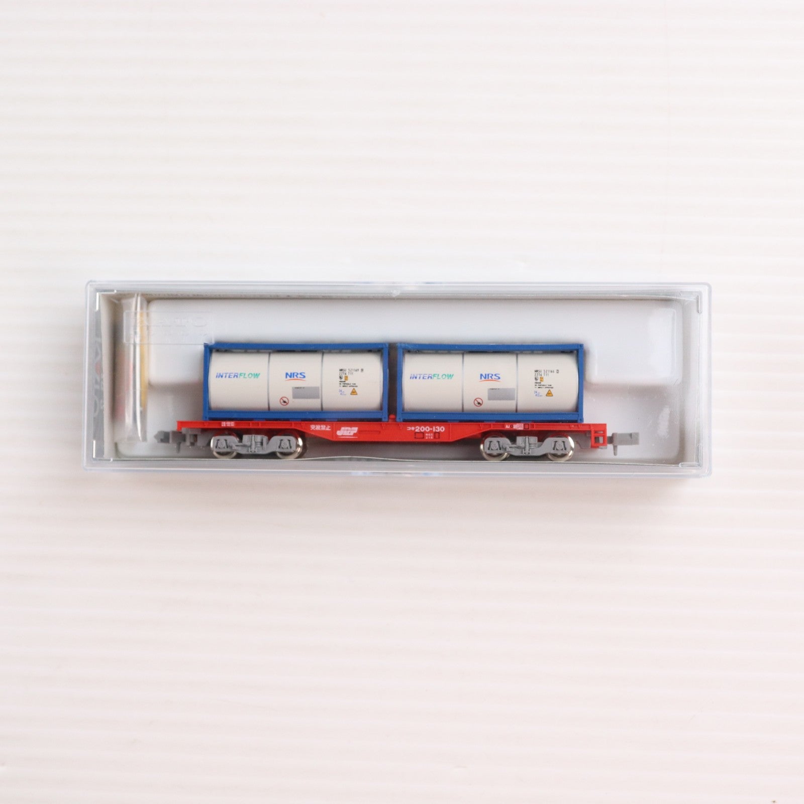 【中古即納】[RWM] 8042-2 コキ200 ISOタンクコンテナ「日陸」積載(動力無し) Nゲージ 鉄道模型 KATO(カトー)(20151119)
