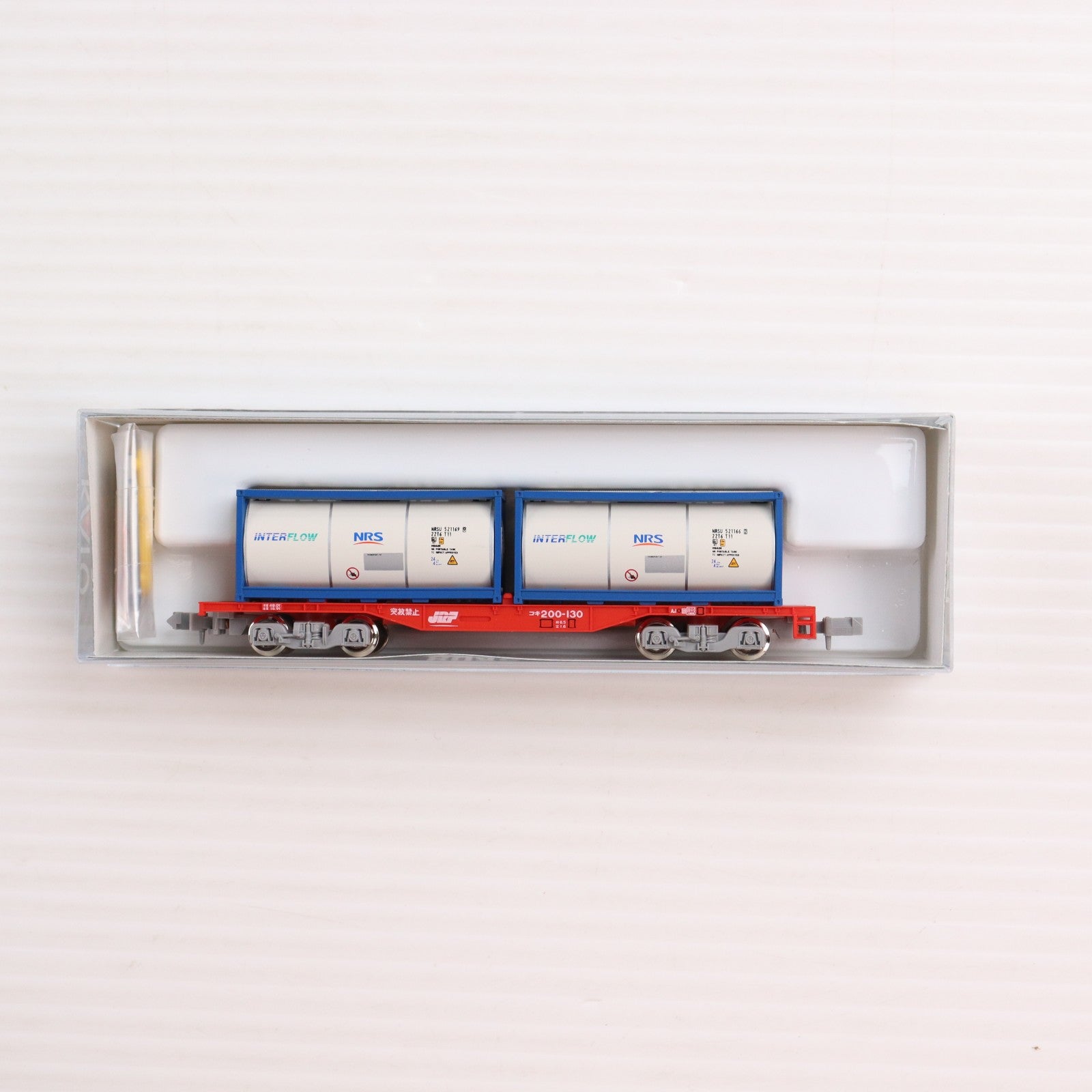 【中古即納】[RWM] 8042-2 コキ200 ISOタンクコンテナ「日陸」積載(動力無し) Nゲージ 鉄道模型 KATO(カトー)(20151119)