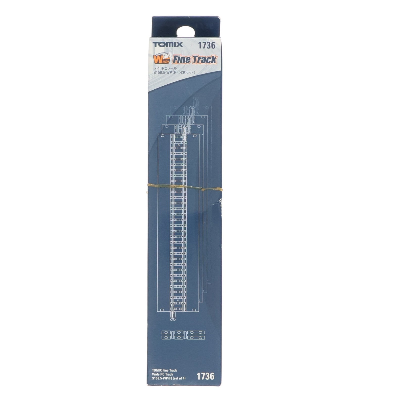 【中古即納】[RWM] 1736 Fine Track(ファイントラック) ワイドPCレールS158.5-WP(F)(4本セット) Nゲージ 鉄道模型 TOMIX(トミックス)(20210912)