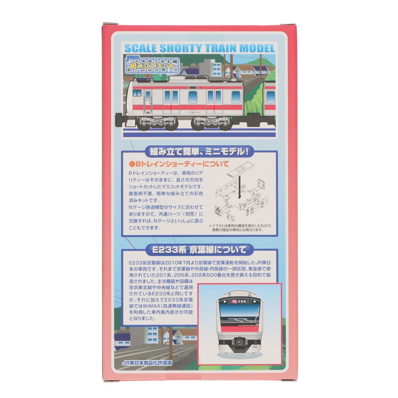 【中古即納】[RWM] Bトレインショーティー E233系・京葉線 2両セット 組み立てキット Nゲージ 鉄道模型 バンダイ(20130810)