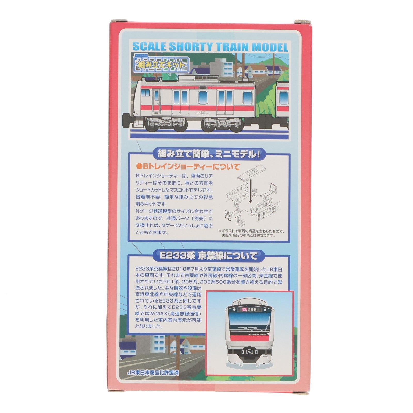 【中古即納】[RWM] Bトレインショーティー E233系・京葉線 2両セット 組み立てキット Nゲージ 鉄道模型 バンダイ(20130810)