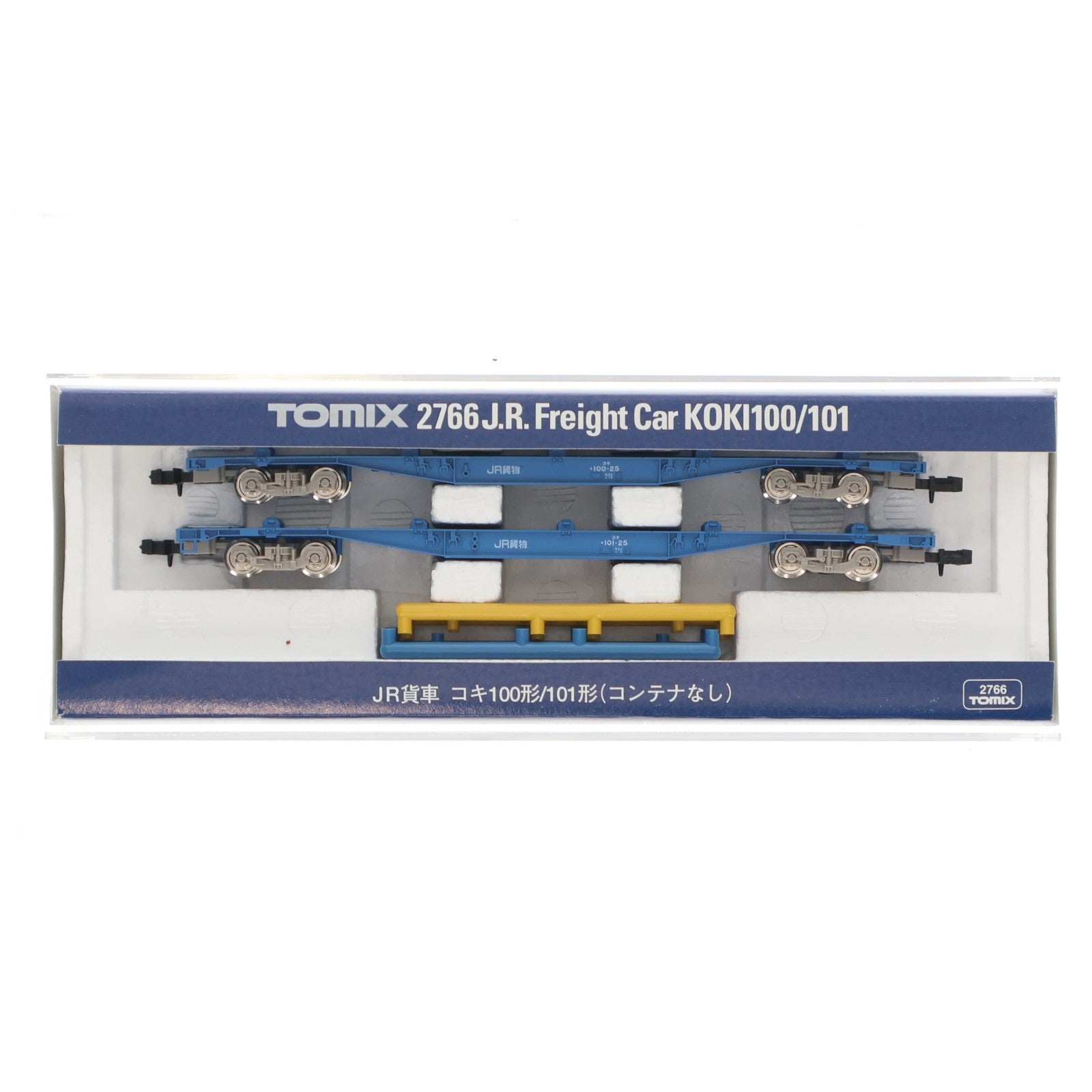【中古即納】[RWM] 2766 JR貨車 コキ100・101形(コンテナなし)(2両セット)(動力無し) Nゲージ 鉄道模型 TOMIX(トミックス)(20190731)