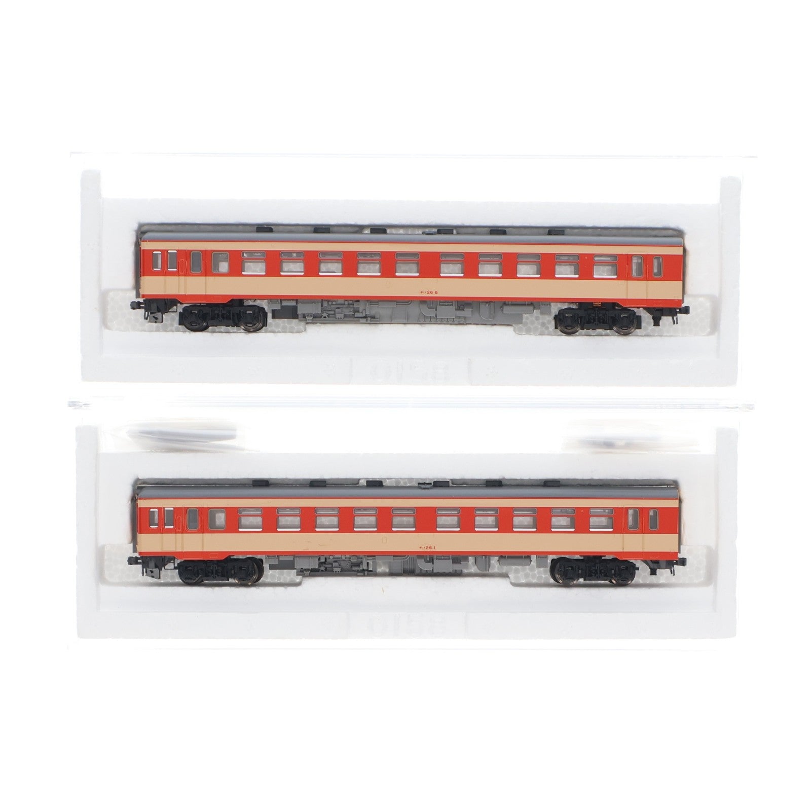 【中古即納】[RWM] 98026 国鉄 キハ26形ディーゼルカー(初期急行色・バス窓)セット(2両)(動力付き) Nゲージ 鉄道模型 TOMIX(トミックス)(20170429)