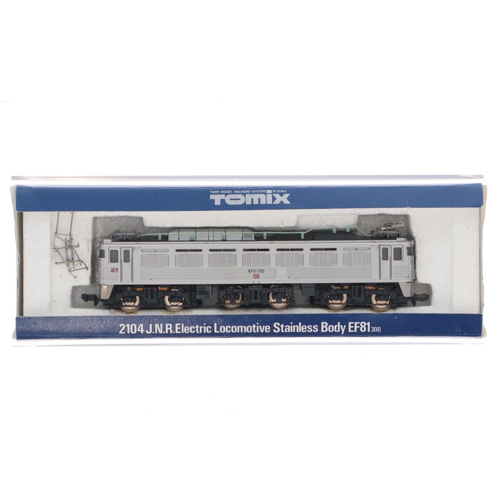【中古即納】[RWM] 2104 国鉄EF81形電気機関車 ステンレス車体(動力付き) Nゲージ 鉄道模型 TOMIX(トミックス)(19991231)
