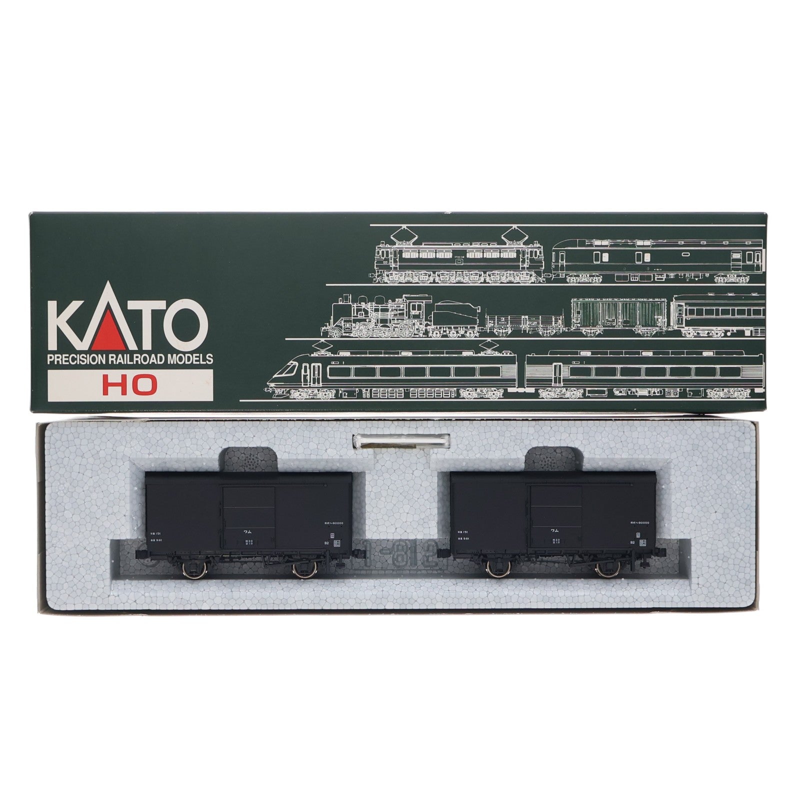 【中古即納】[RWM] (再販) 1-812 ワム90000(2両入)(動力無し) HOゲージ 鉄道模型 KATO(カトー)(20210723)
