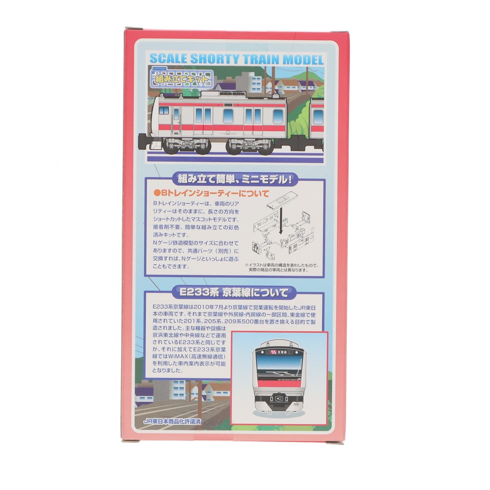 【中古即納】[RWM] Bトレインショーティー E233系・京葉線 2両セット 組み立てキット Nゲージ 鉄道模型 バンダイ(20130810)
