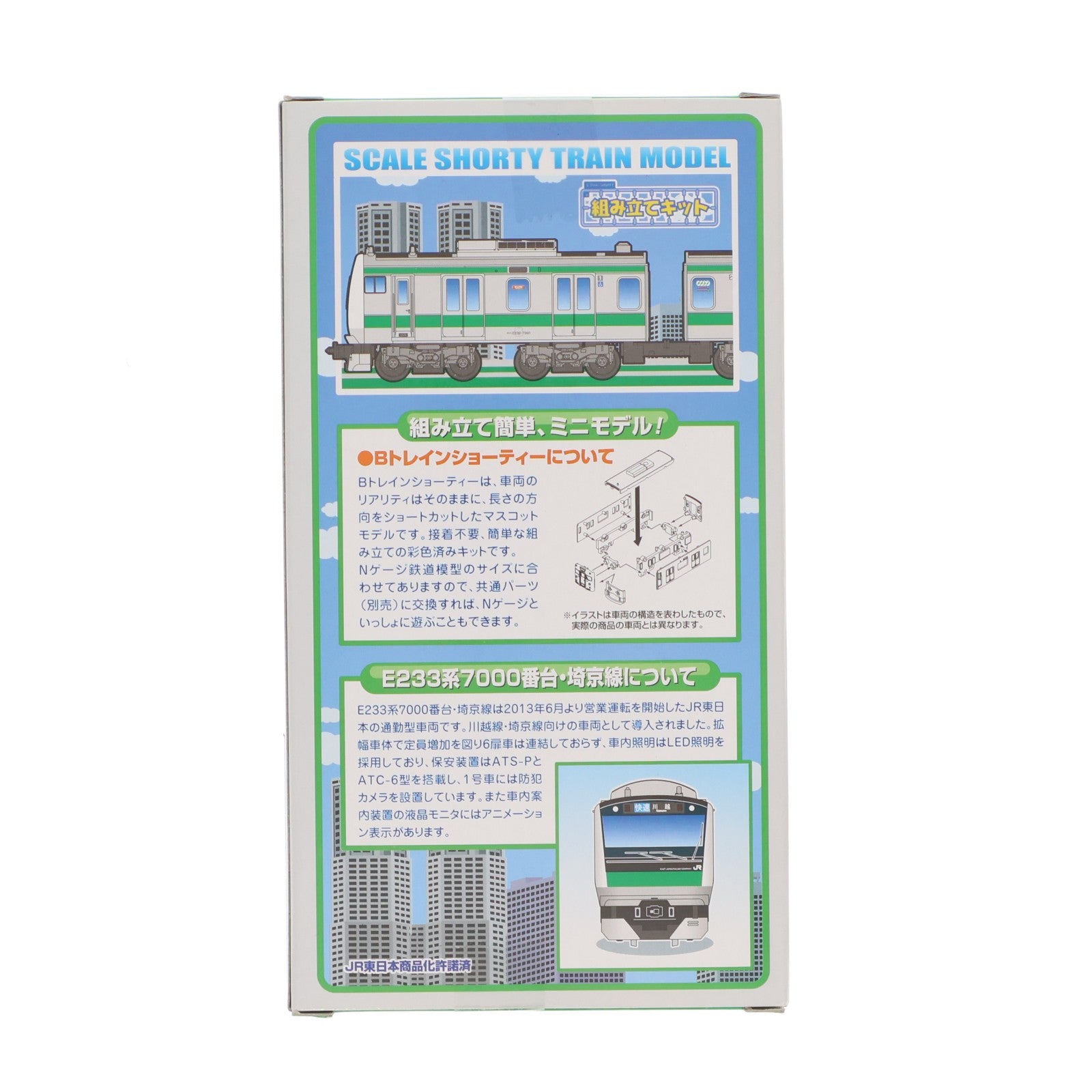 【中古即納】[RWM] 0182008 Bトレインショーティー E233系 埼京線 2両セット 組み立てキット Nゲージ 鉄道模型 バンダイ(20140914)