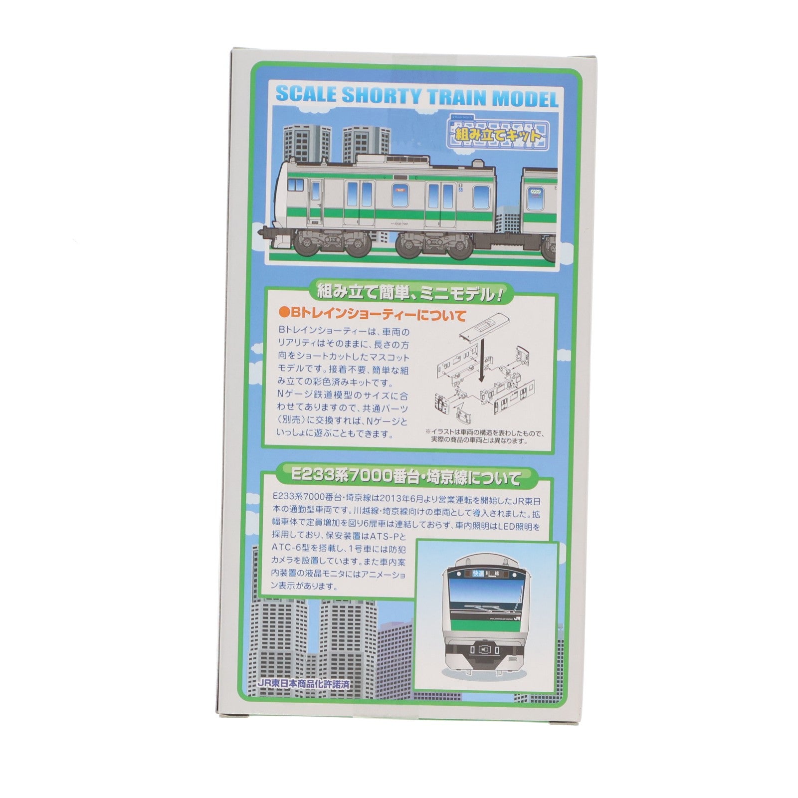 【中古即納】[RWM] 0182008 Bトレインショーティー E233系 埼京線 2両セット 組み立てキット Nゲージ 鉄道模型 バンダイ(20140914)