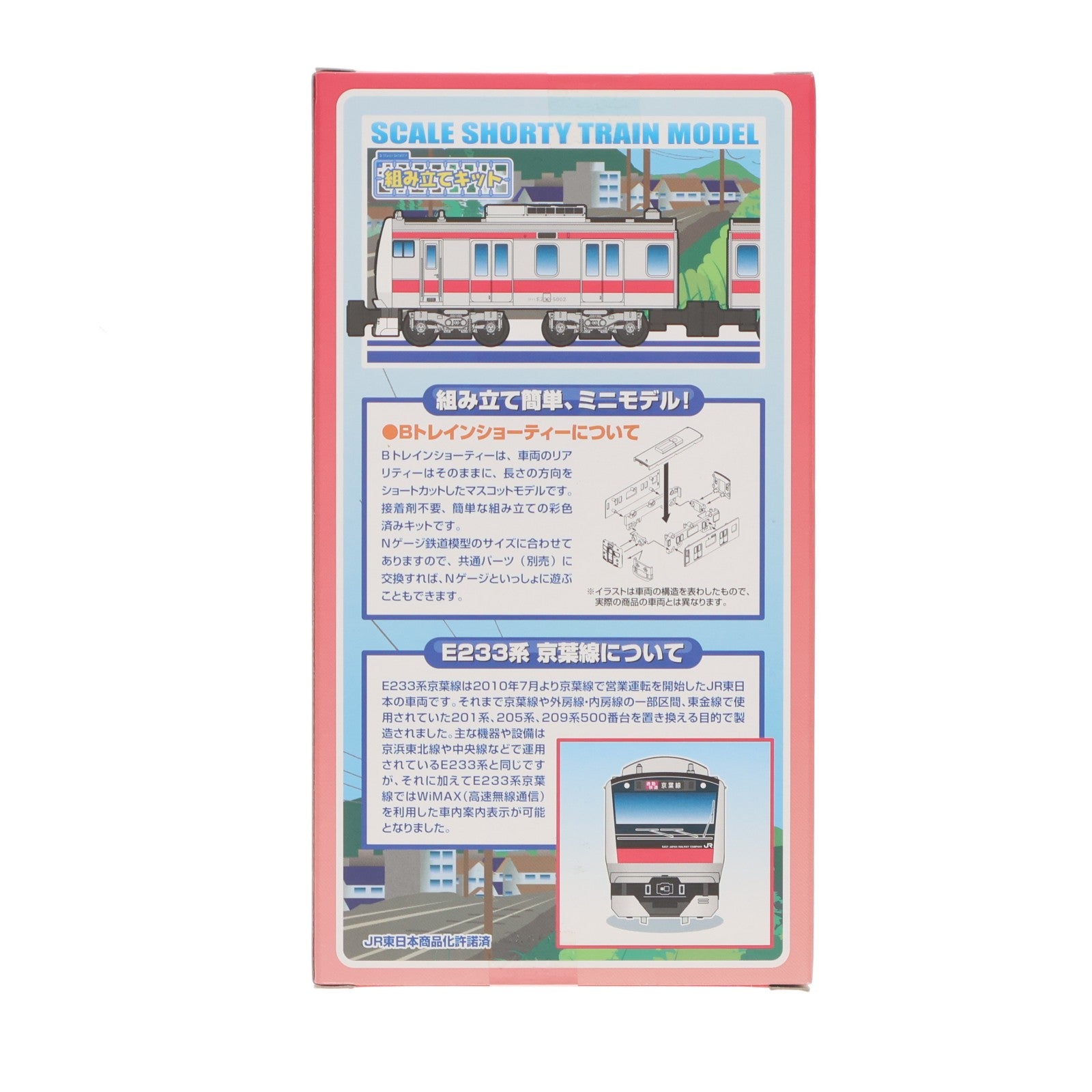【中古即納】[RWM] Bトレインショーティー E233系・京葉線 2両セット 組み立てキット Nゲージ 鉄道模型 バンダイ(20130810)