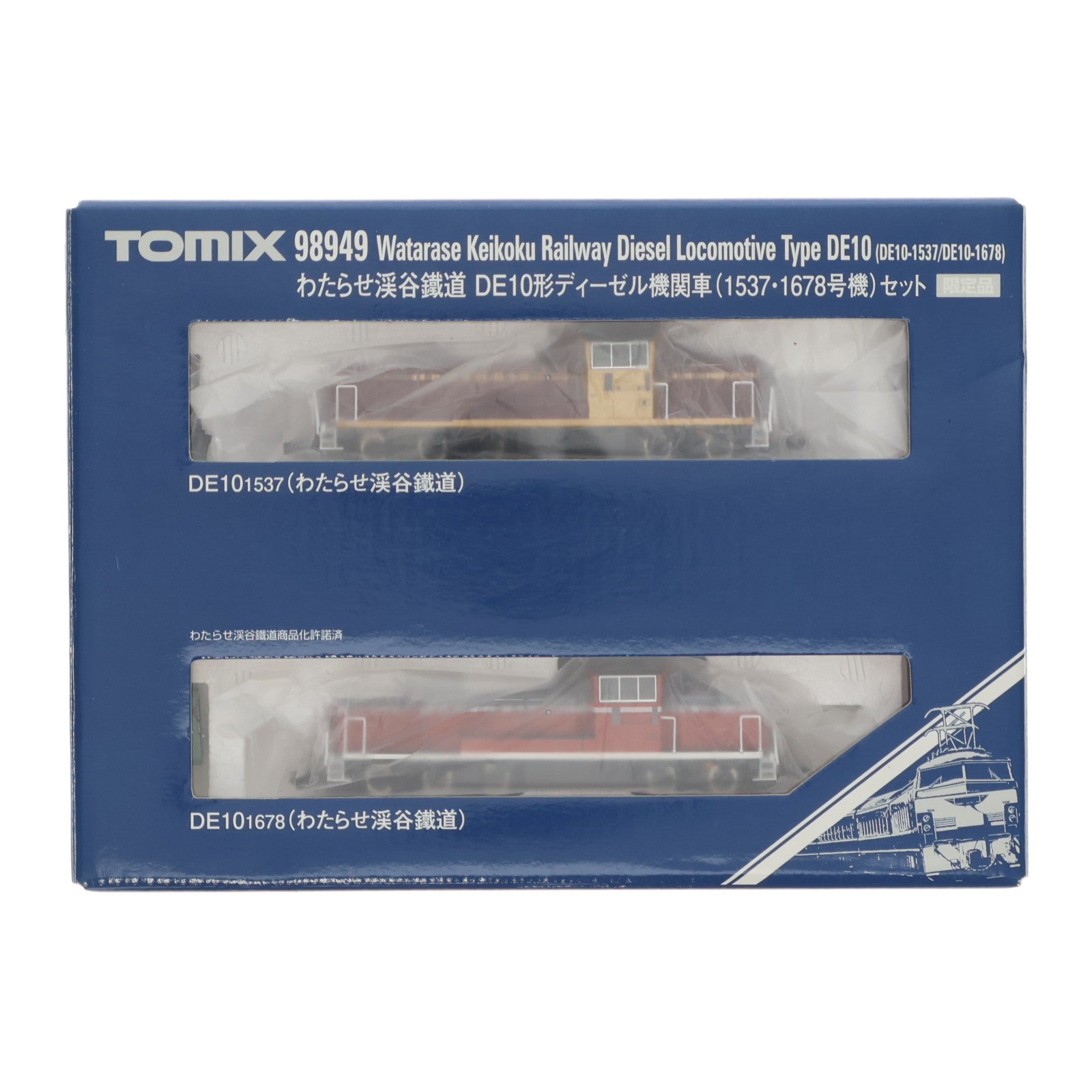 【中古即納】[RWM] 98949 限定品 わたらせ渓谷鐵道 DE10形 ディーゼル機関車(1537・1678号機) 2両セット(動力付き) Nゲージ 鉄道模型 TOMIX(トミックス)(20160106)