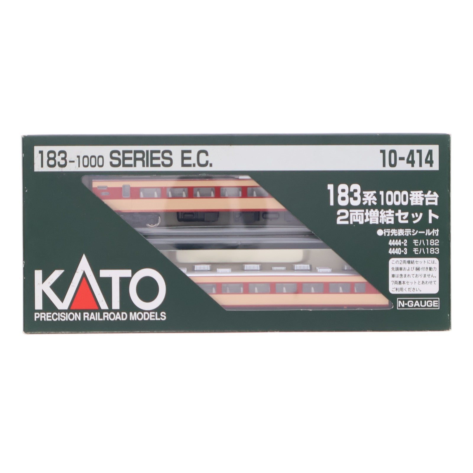 【中古即納】[RWM] 10-414 183系1000番台一般特急色 2両増結セット(動力無し) Nゲージ 鉄道模型 KATO(カトー)(20001031)