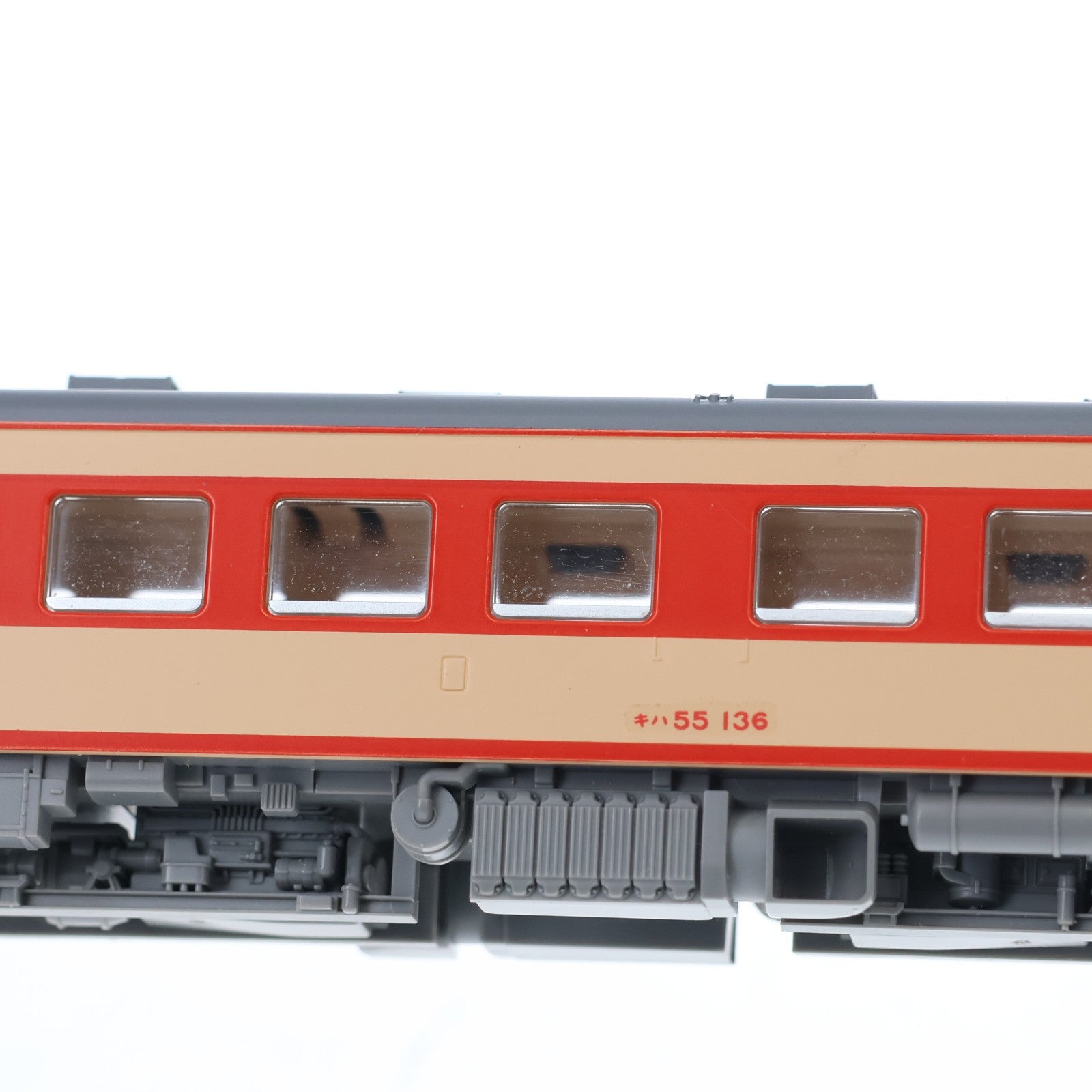 【中古即納】[RWM] 8472 キハ55(初期急行色・一段窓)(T)(動力無し) Nゲージ 鉄道模型 TOMIX(トミックス)(20160131)