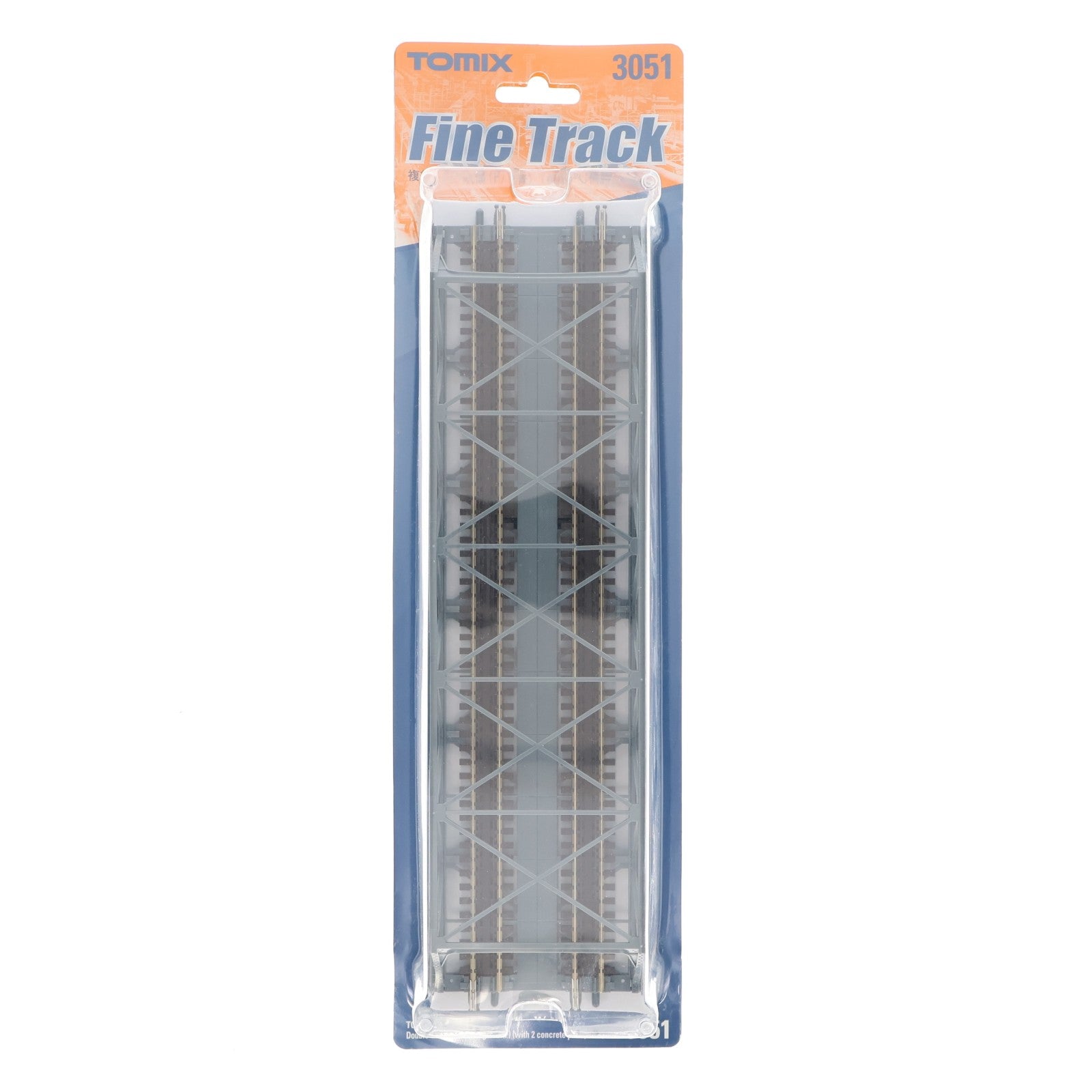 【中古即納】[RWM] 3051 複線トラス鉄橋(F)(青)(複線PC橋脚・2本付) Nゲージ 鉄道模型 TOMIX(トミックス)(20021031)