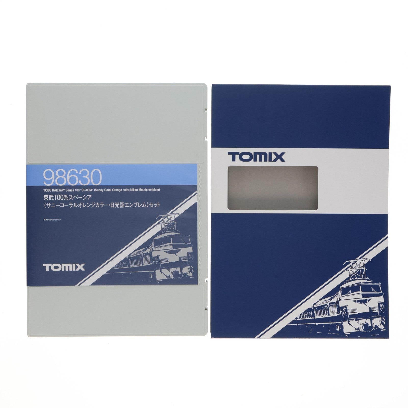 【中古即納】[RWM] 98630 東武100系スペーシア(サニーコーラルオレンジカラー・日光詣エンブレム)(6両)(動力付き) Nゲージ 鉄道模型 TOMIX(トミックス)(20180225)
