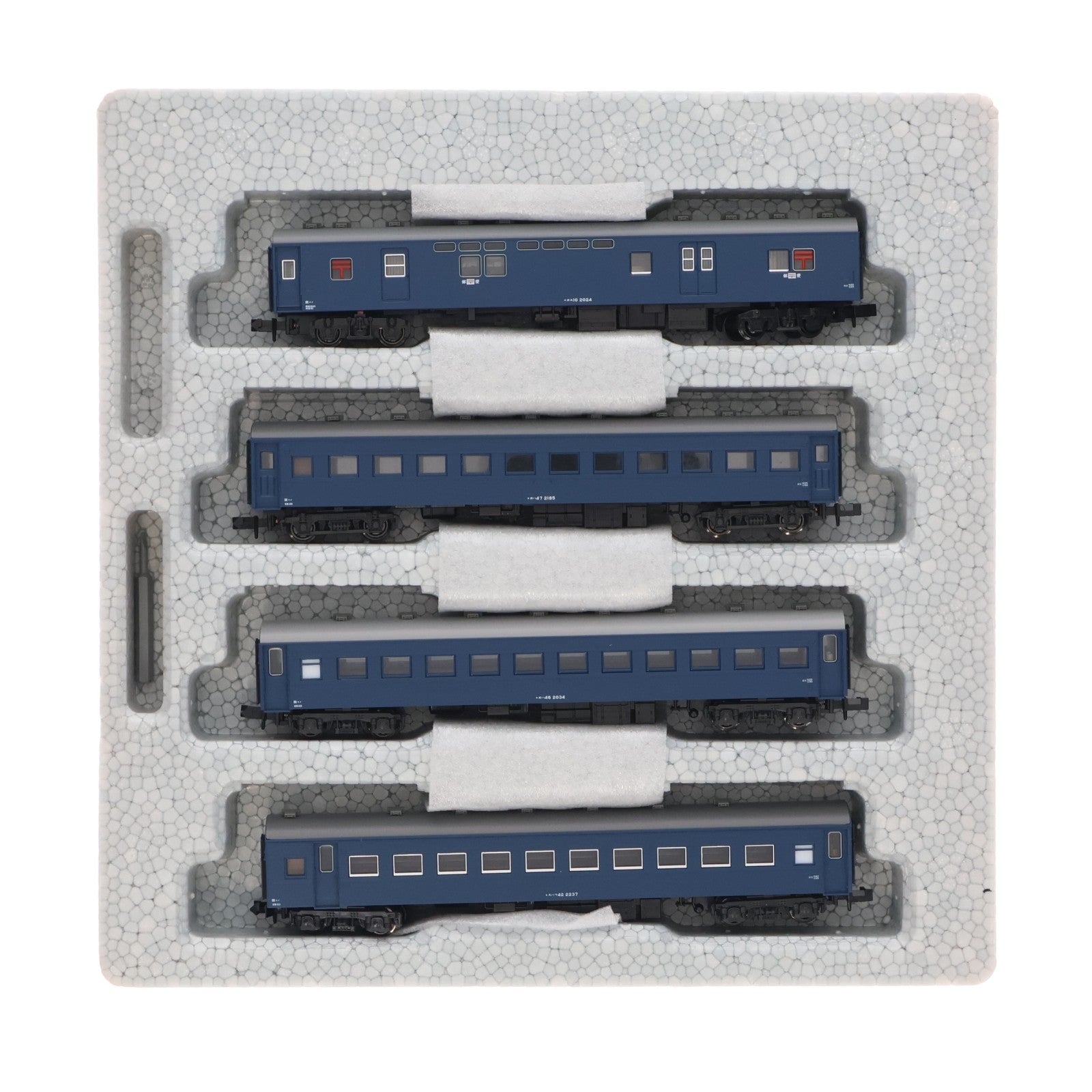【中古即納】[RWM] 10-034-1 旧形客車 4両セット(ブルー)(動力無し) Nゲージ 鉄道模型 KATO(カトー)(20210501)