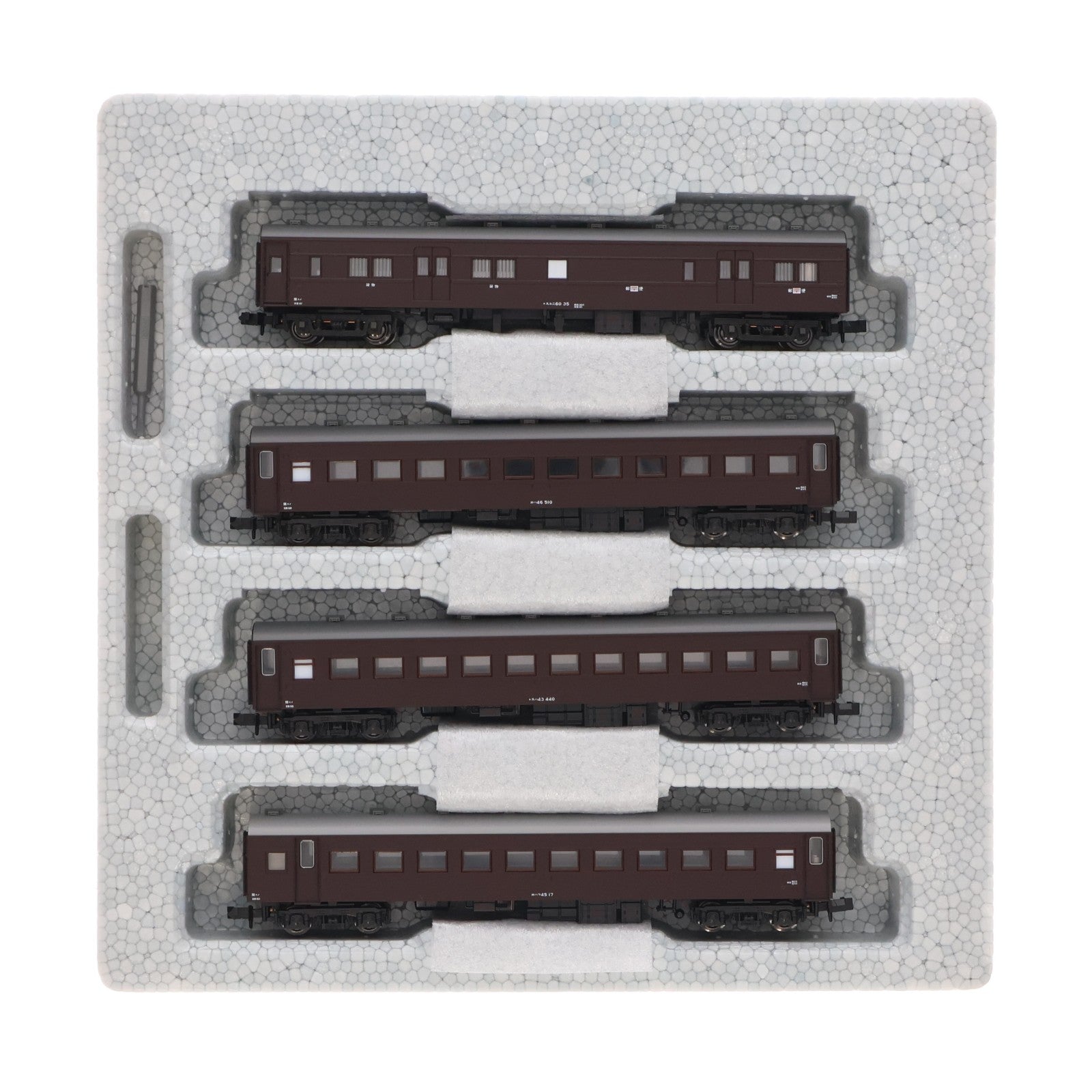 【中古即納】[RWM] (再販) 10-034 旧形客車 4両セット(茶)(動力無し) Nゲージ 鉄道模型 KATO(カトー)(20191026)