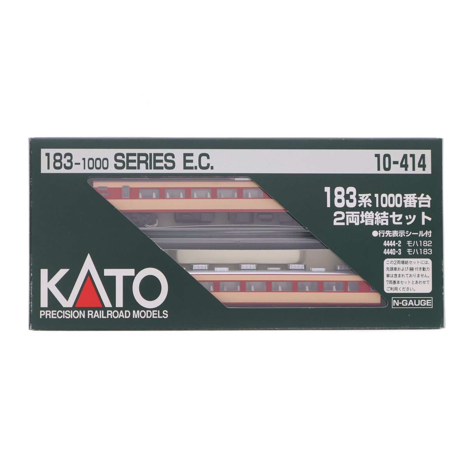 【中古即納】[RWM] 10-414 183系1000番台一般特急色 2両増結セット(動力無し) Nゲージ 鉄道模型 KATO(カトー)(20001031)