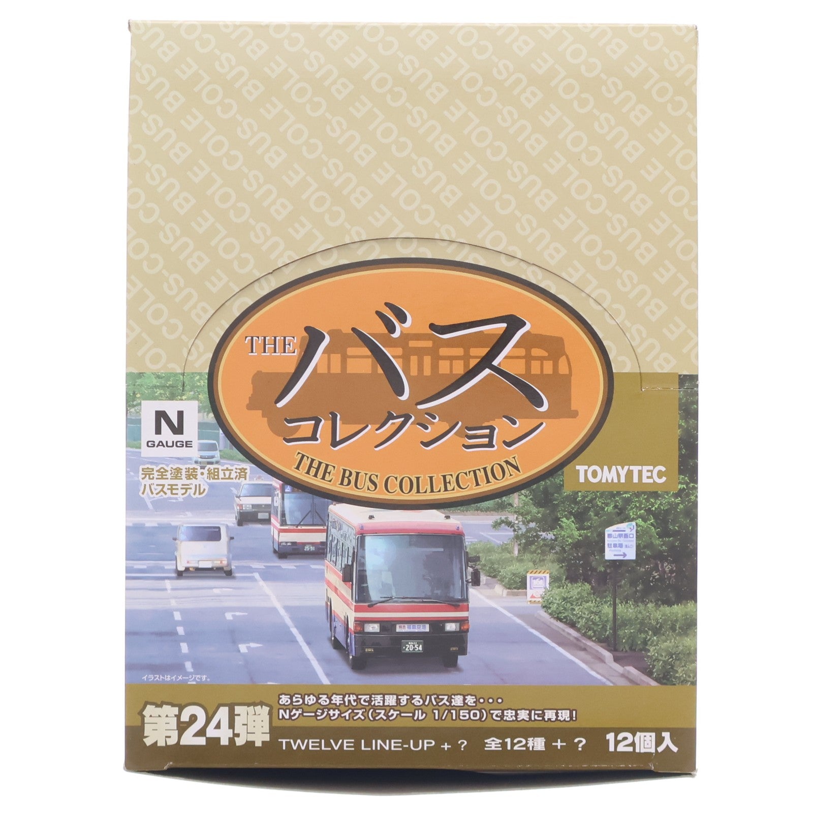【中古即納】[RWM] (BOX) 287773 ザ・バスコレクション 第24弾 Nゲージ 鉄道模型 (12個) TOMYTEC(トミーテック)(20180701)