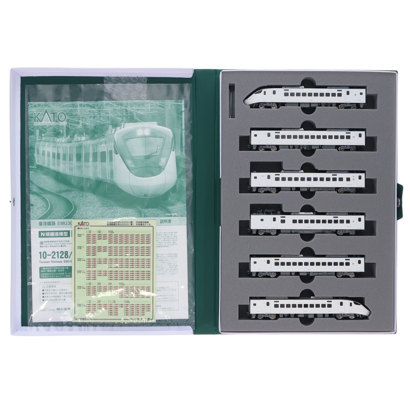 【中古即納】[RWM] 10-2128 台湾鉄路EMU3000(青) 6両基本セット(動力付き) Nゲージ 鉄道模型 KATO(カトー)(20251128)
