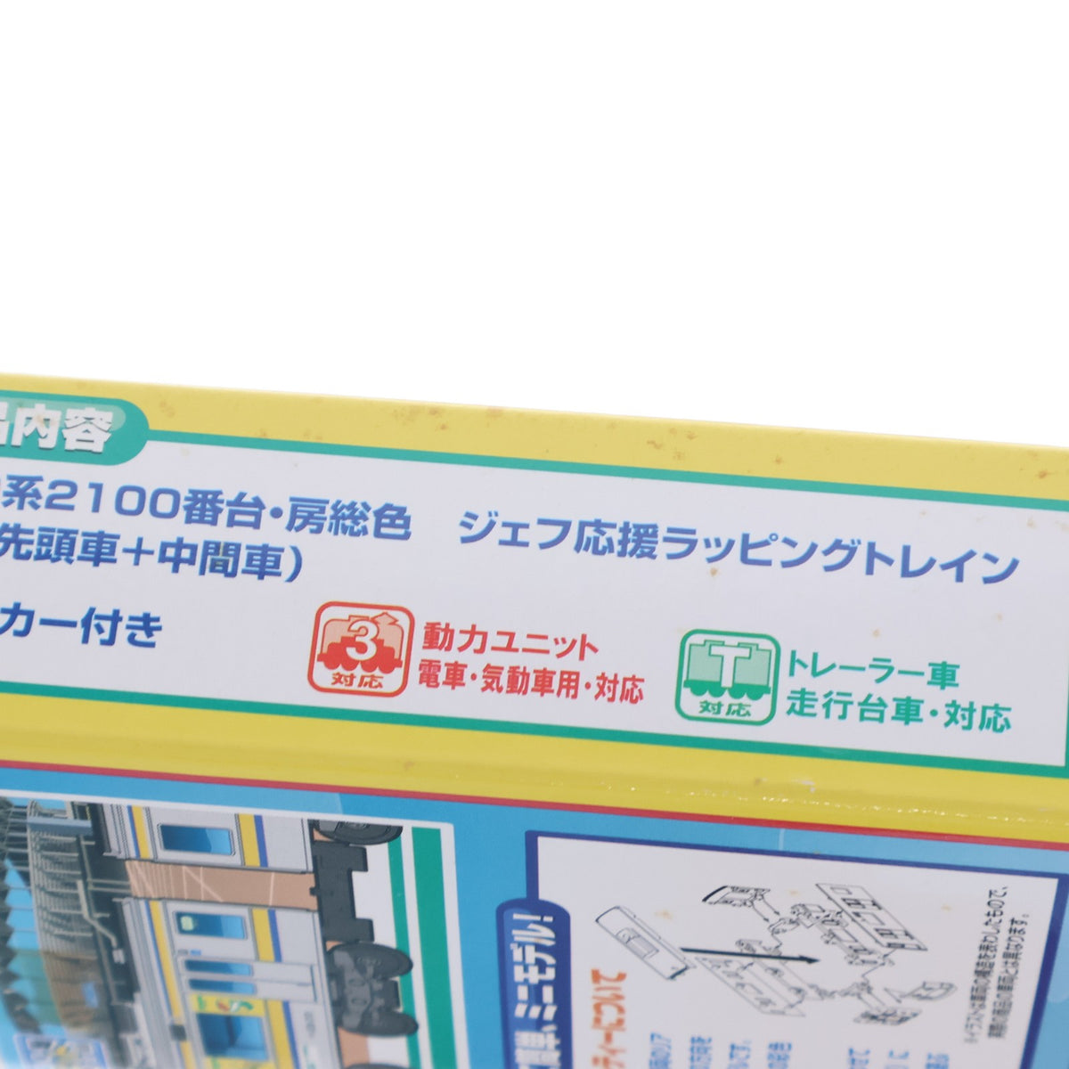 【中古即納】[RWM] ジェフ千葉・市原限定 Bトレインショーティー 209系 房総色 ジェフ応援ラッピングトレイン 2両セット 組み立てキット Nゲージ 鉄道模型 バンダイ(20140614)