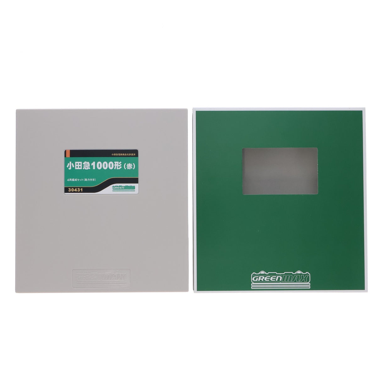 【中古即納】[RWM] 30431 小田急1000形(赤) 4両編成セット(動力付き) Nゲージ 鉄道模型 GREENMAX(グリーンマックス)(20210803)