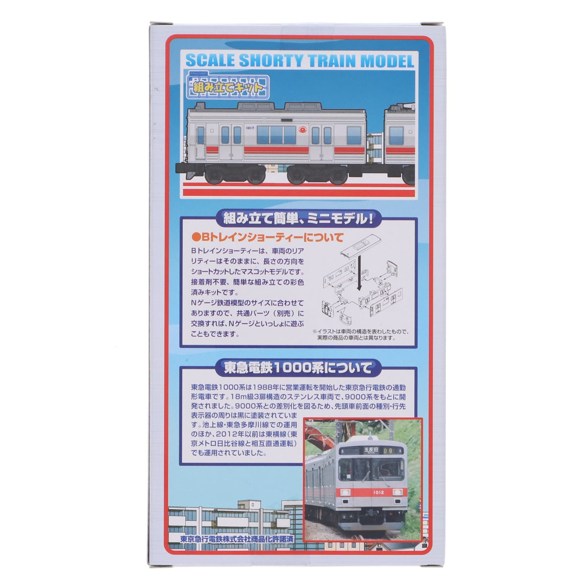 【中古即納】[RWM] Bトレインショーティー 東急電鉄 1000系 2両セット 組み立てキット Nゲージ 鉄道模型 バンダイ(20150319)