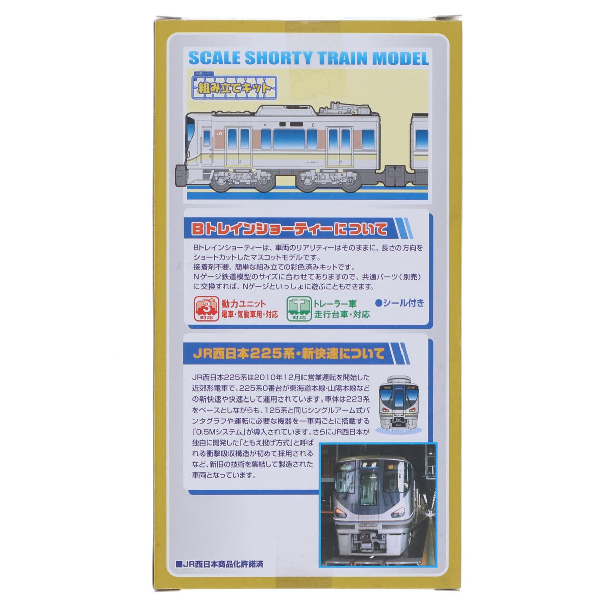 【中古即納】[RWM] トレインボックス限定 Bトレインショーティー JR西日本 225系 新快速 2両セット 組み立てキット Nゲージ 鉄道模型 バンダイ(20111222)