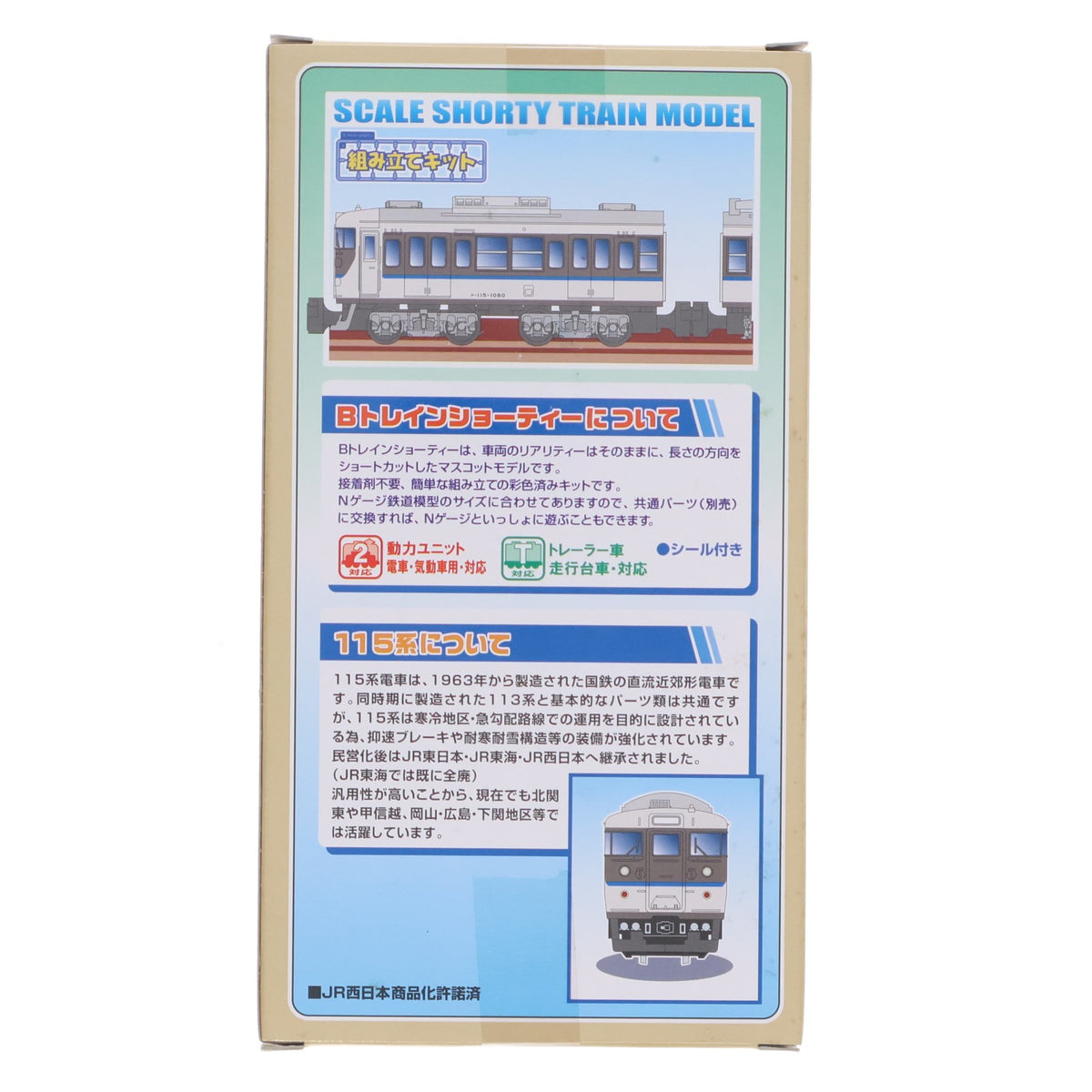 【中古即納】[RWM] Bトレインショーティー 115系 新広島色 2両セット 組み立てキット Nゲージ 鉄道模型 バンダイ(20110609)