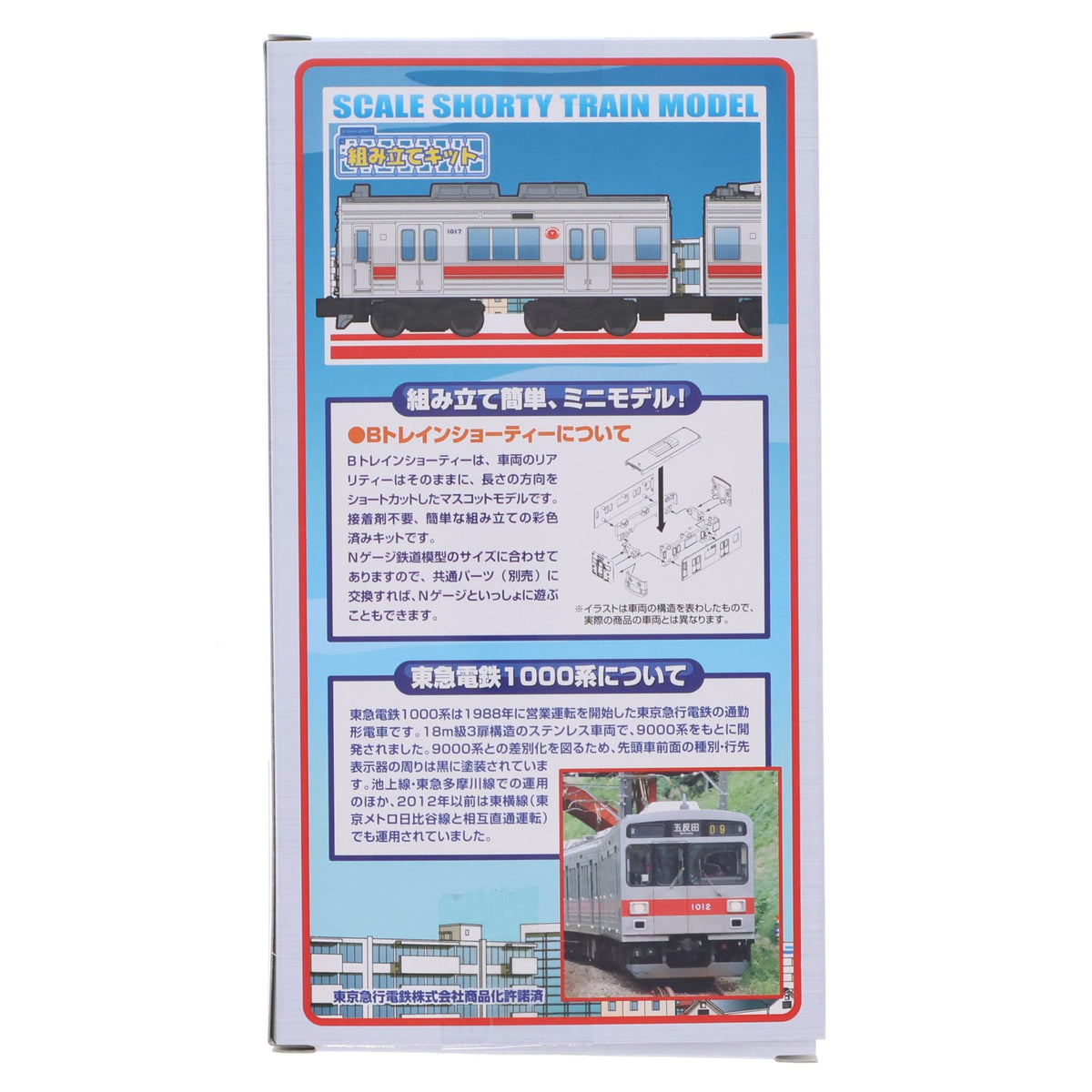 【中古即納】[RWM] Bトレインショーティー 東急電鉄 1000系 2両セット 組み立てキット Nゲージ 鉄道模型 バンダイ(20150319)