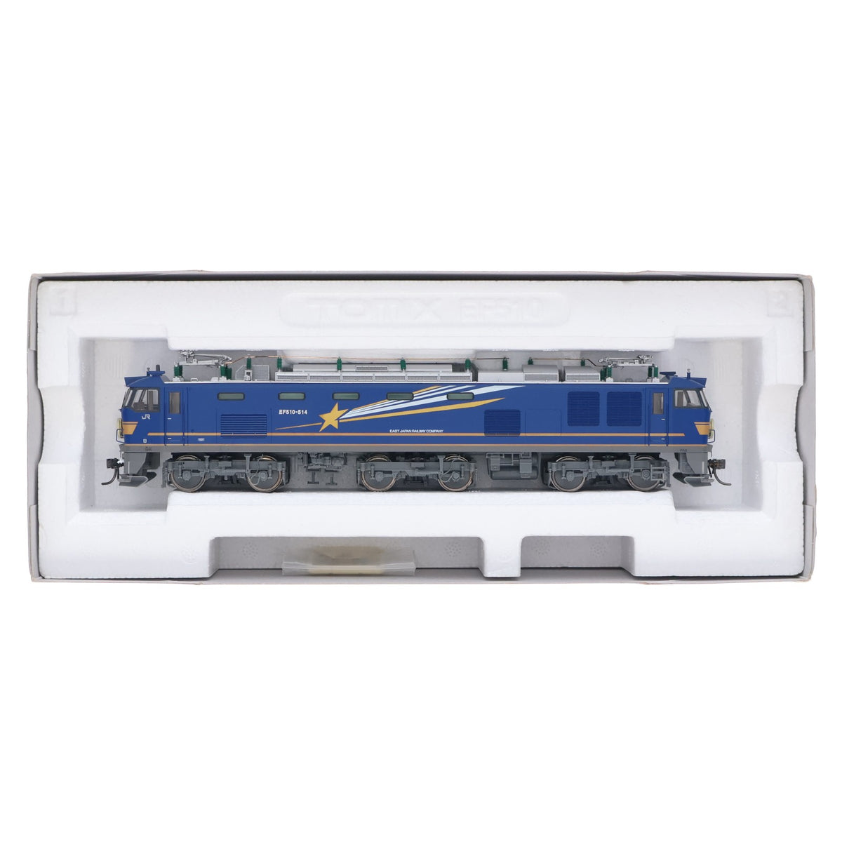 【中古即納】[RWM] (再販) HO-189 JR EF510-500形電気機関車(北斗星色・プレステージモデル)(動力付き) HOゲージ 鉄道模型 TOMIX(トミックス)(20260731)