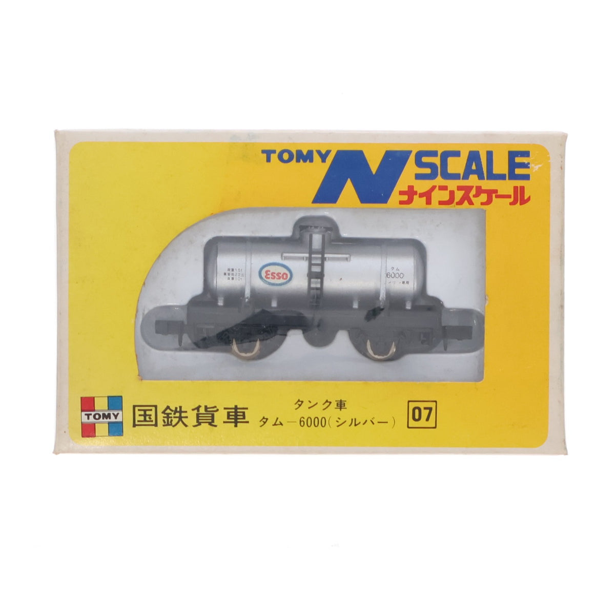 【中古即納】[RWM] トミー ナインスケール 07 国鉄貨車 タンク車 タム6000(シルバー)(動力無し) Nゲージ 鉄道模型 トミー(19991231)