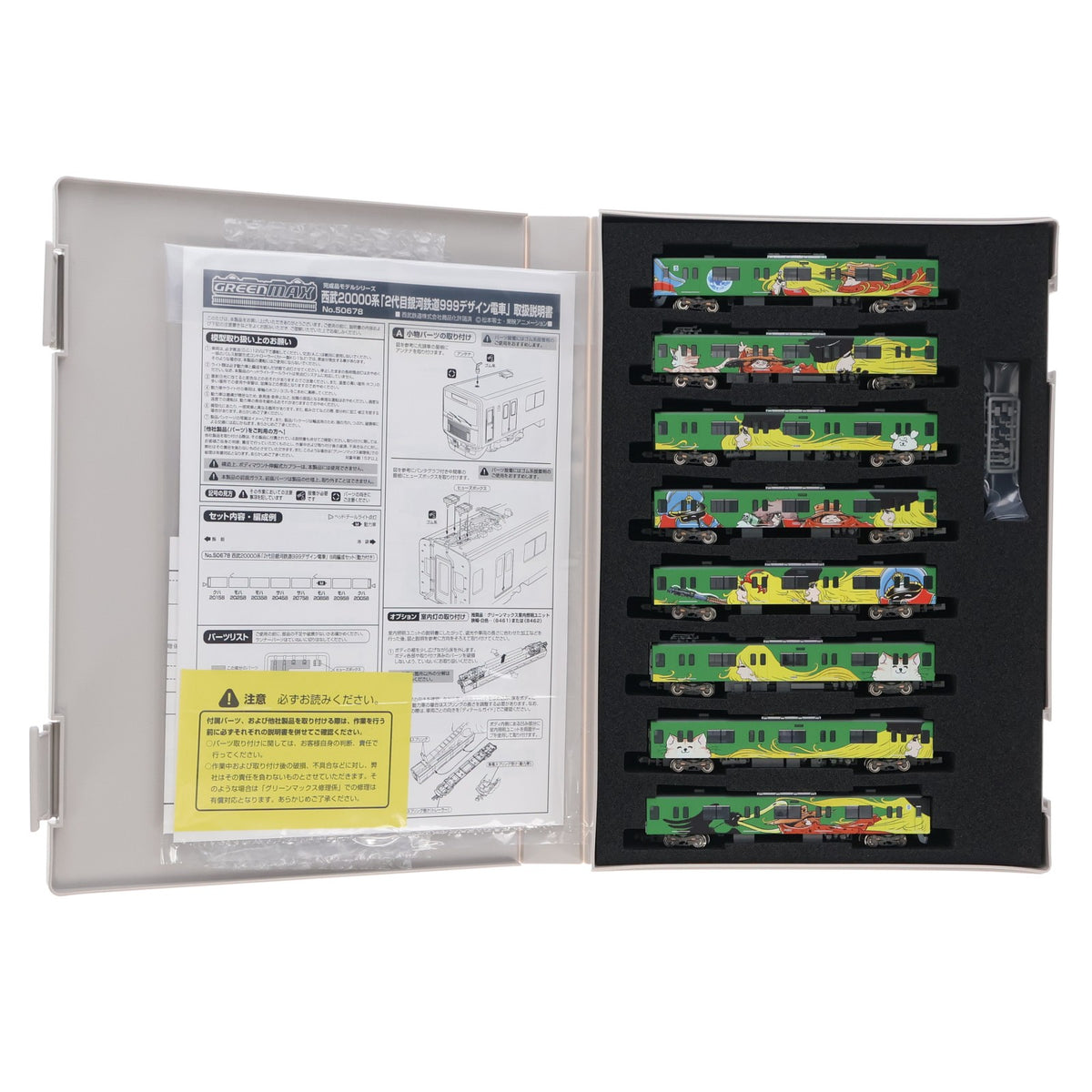 【中古即納】[RWM] 50678 西武20000系「2代目銀河鉄道999デザイン電車」 8両編成セット(動力付き) Nゲージ 鉄道模型 GREENMAX(グリーンマックス)(20210414)