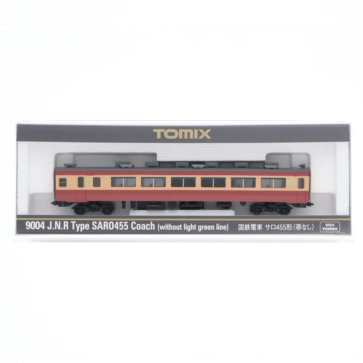 【中古即納】[RWM] 9004 国鉄電車 サロ455形(帯なし)(動力無し) Nゲージ 鉄道模型 TOMIX(トミックス)(20201003)