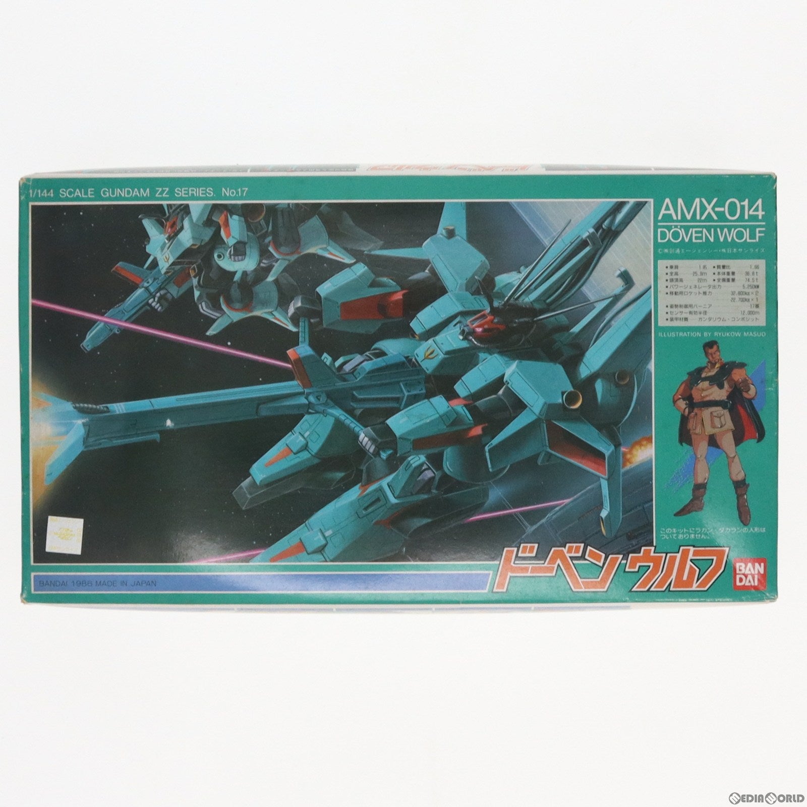 【中古即納】[PTM]1/144 AMX-014 ドーベンウルフ 機動戦士ガンダムZZ(ダブルゼータ) プラモデル(0007129) バンダイ(19991231)