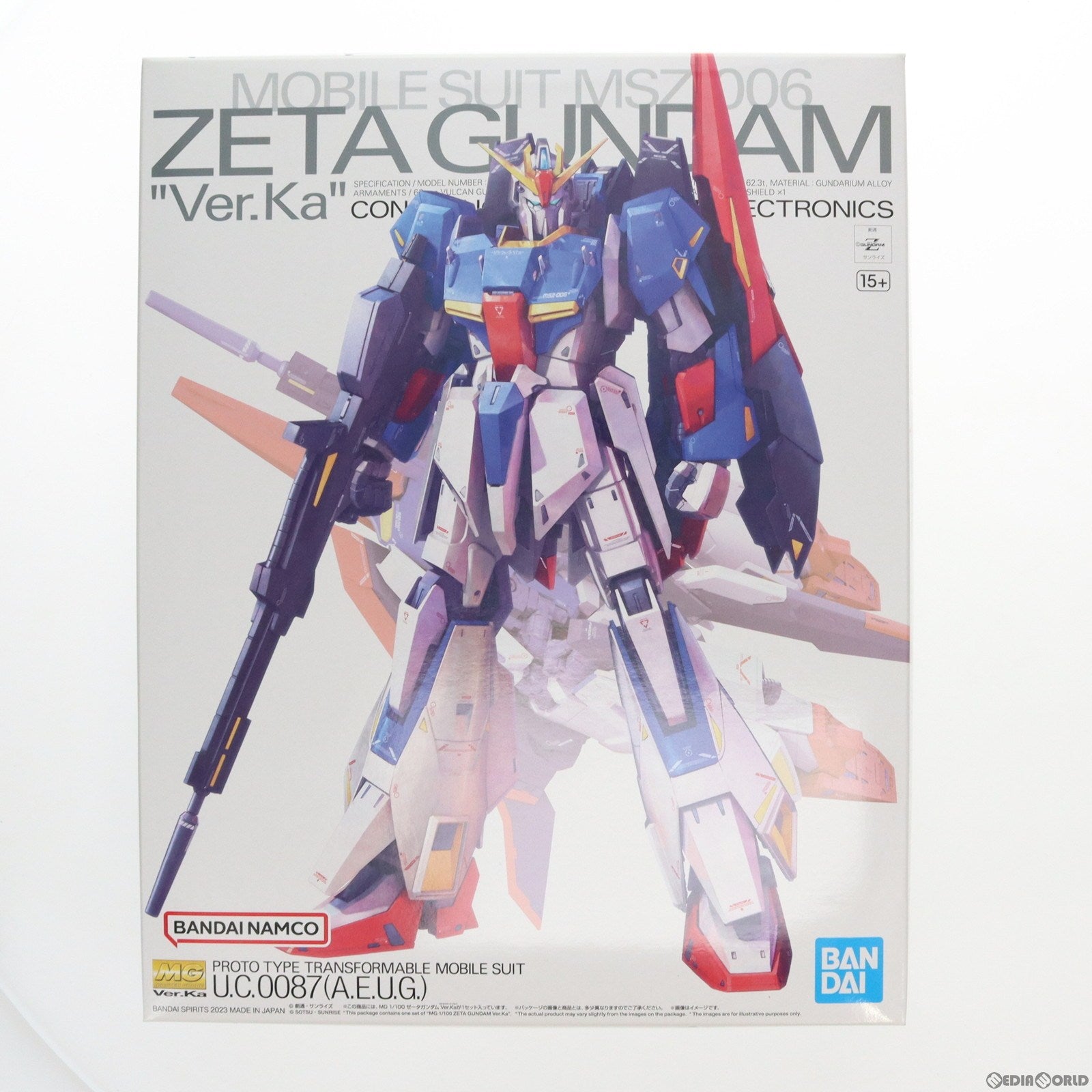 【中古即納】[PTM] MG 1/100 ゼータガンダム Ver.Ka 機動戦士Zガンダム プラモデル バンダイスピリッツ(20230429)