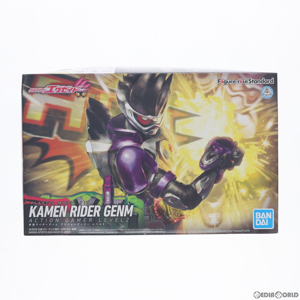 【中古即納】[PTM]プレミアムバンダイ限定 Figure-rise Standard(フィギュアライズ スタンダード) 仮面ライダーゲンム アクションゲーマー レベル2 仮面ライダーエグゼイド プラモデル(5059005) バンダイスピリッツ(20200317)