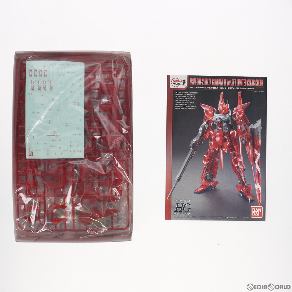 【中古即納】[PTM]ガンダムフロント東京限定 HGUC 1/144 MSN-001-2 デルタガンダム弐号機 Ver.GFT LIMITED CLEAR COLOR 機動戦士ガンダムUC(ユニコーン) MSV プラモデル(0211774) バンダイ(20160730)