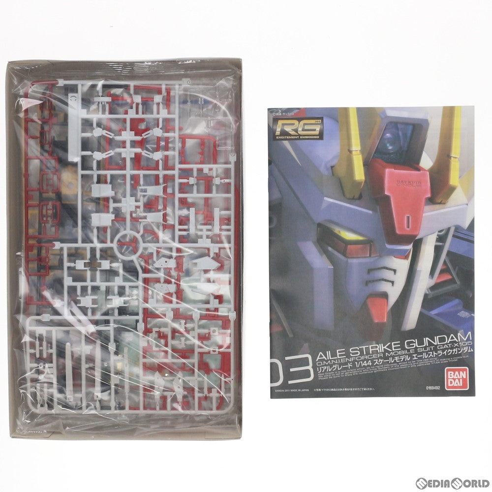 【中古即納】[PTM]RG 1/144 GAT-X105 エールストライクガンダム 機動戦士ガンダムSEED(シード) プラモデル バンダイスピリッツ(20110430)