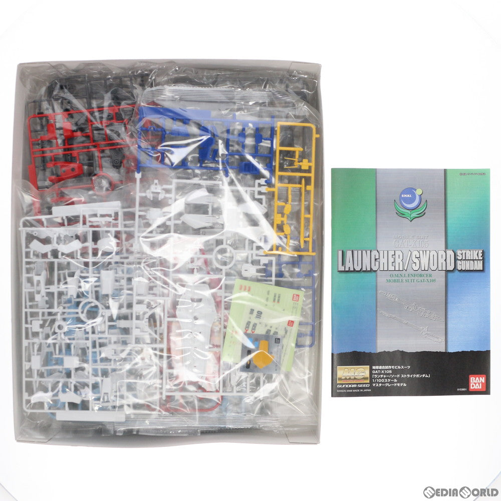 【中古即納】[PTM]MG 1/100 GAT-X105 ランチャー/ソードストライクガンダム 機動戦士ガンダムSEED(シード) プラモデル(0153801) バンダイ(20080430)