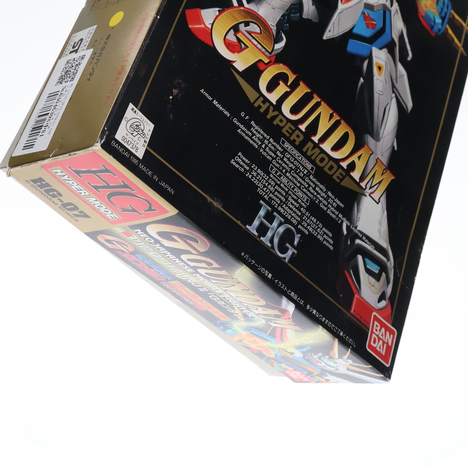 【中古即納】[PTM]HG 1/100 GF13-017NJII Gガンダム ゴールドメッキ 機動武闘伝Gガンダム G-GUNDAM SERIES 07 プラモデル バンダイ(19991231)