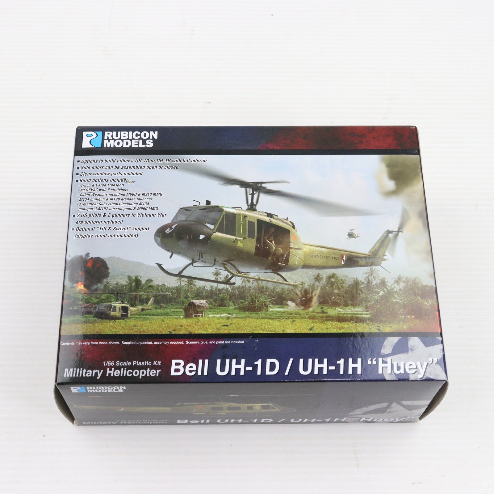 【中古即納】[PTM]1/56 ベル・ヘリコプター UH-1D/UH-1H ヒューイ プラモデル(RB0119) RUBICON MODELS(ルビコンモデルス)(20230118)