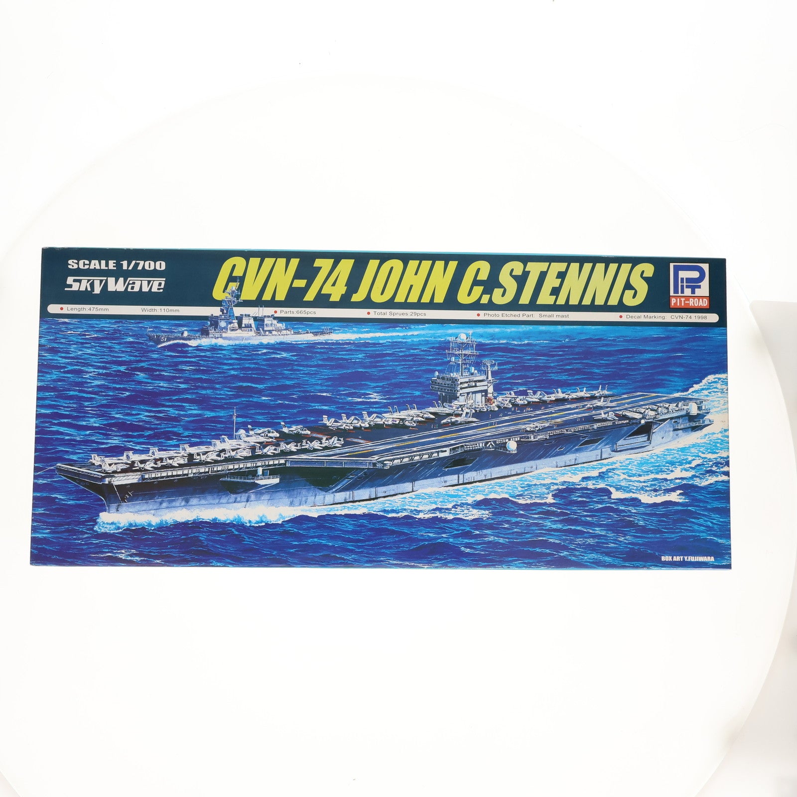 【中古即納】[PTM]スカイウェーブシリーズ 1/700 アメリカ海軍ニミッツ級原子力航空母艦 CVN-74 ジョンC.ステニス プラモデル(M33) ピットロード(20061231)
