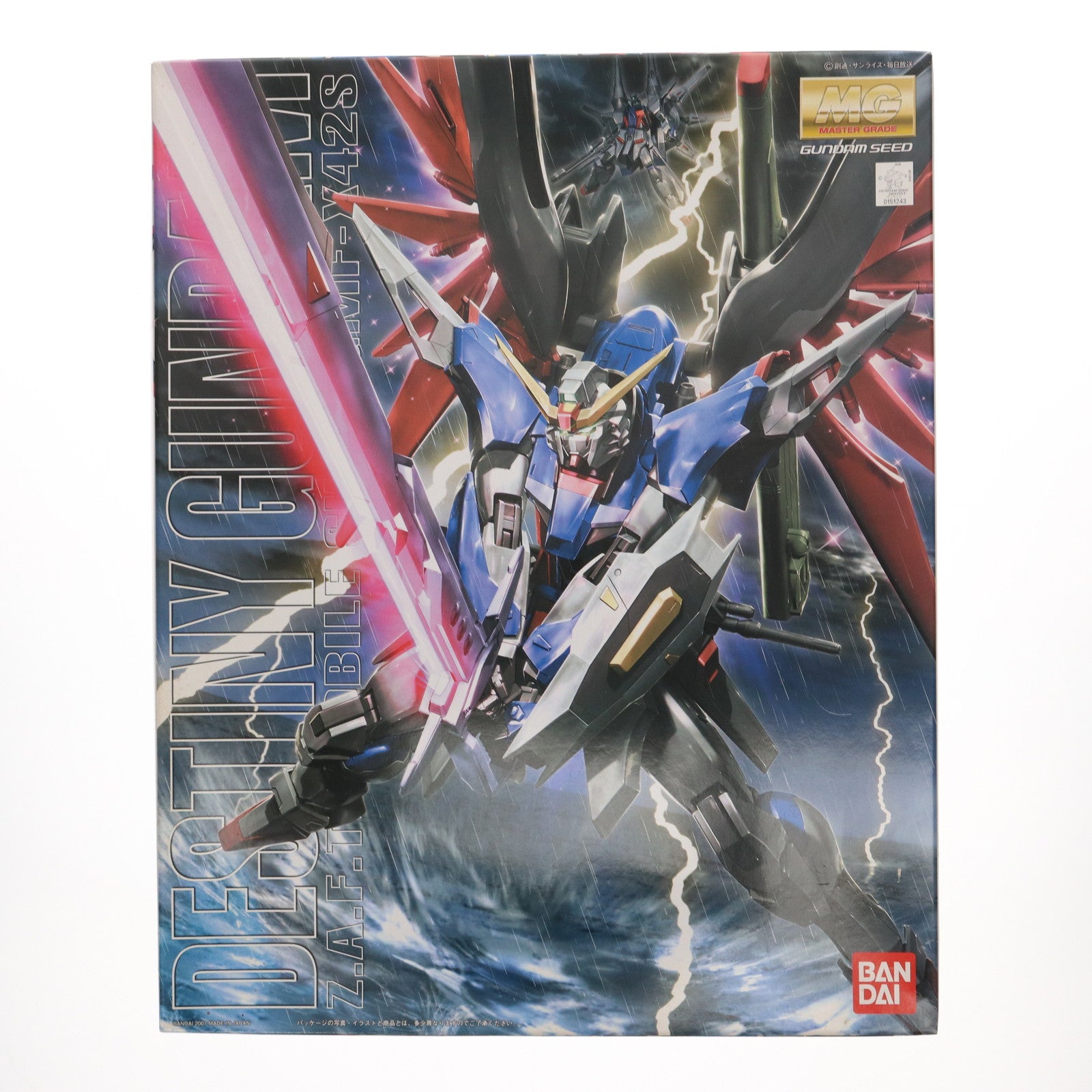 【中古即納】[PTM]MG 1/100 ZGMF-X42S デスティニーガンダム 機動戦士ガンダムSEED DESTINY(シード デスティニー) プラモデル(0151243) バンダイ(20170624)