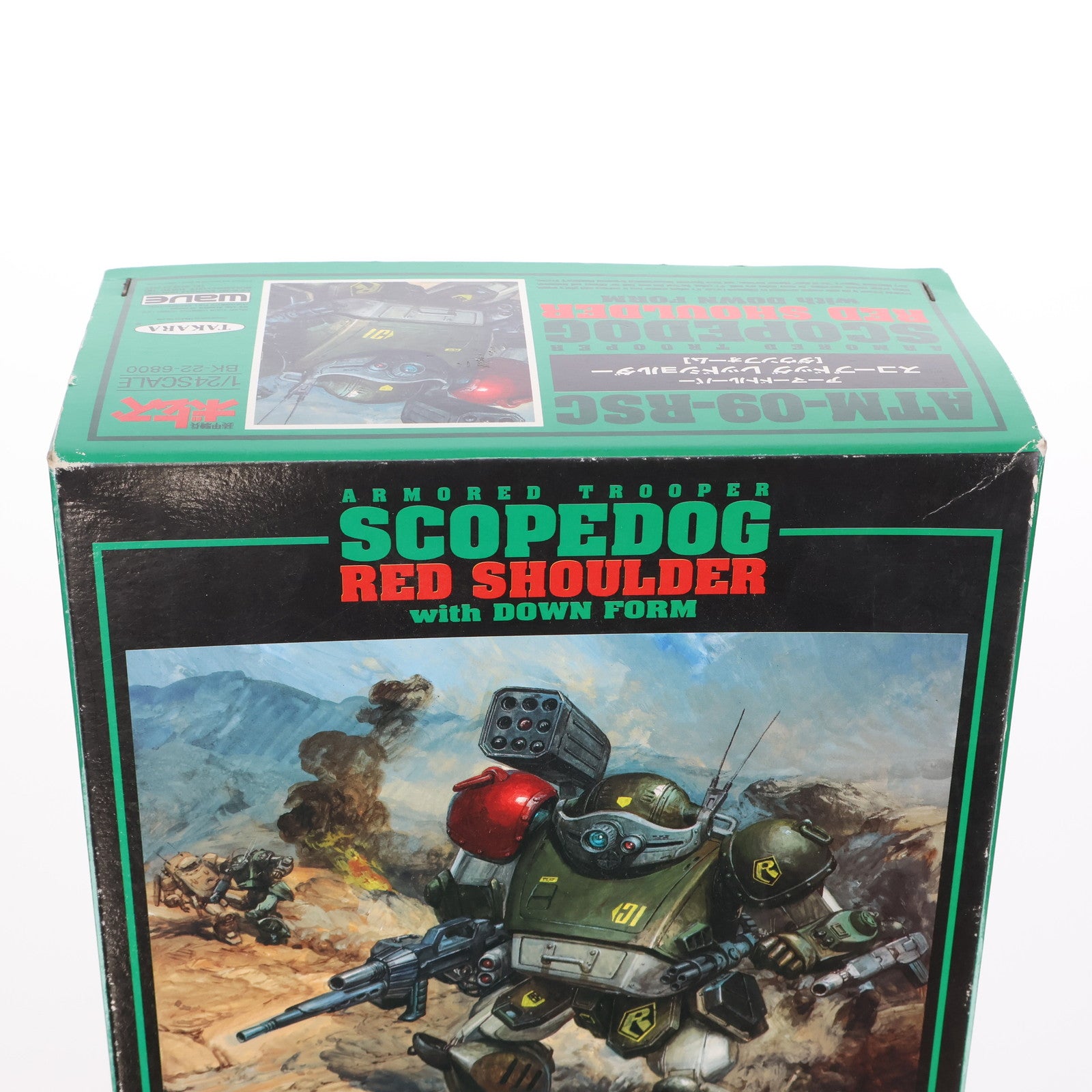 中古即納】[PTM]1/24 スコープドッグ・レッドショルダー(ダウンフォーム) ATM-09-RSC 装甲騎兵ボトムズ プラモデル ウェーブ(WAVE )