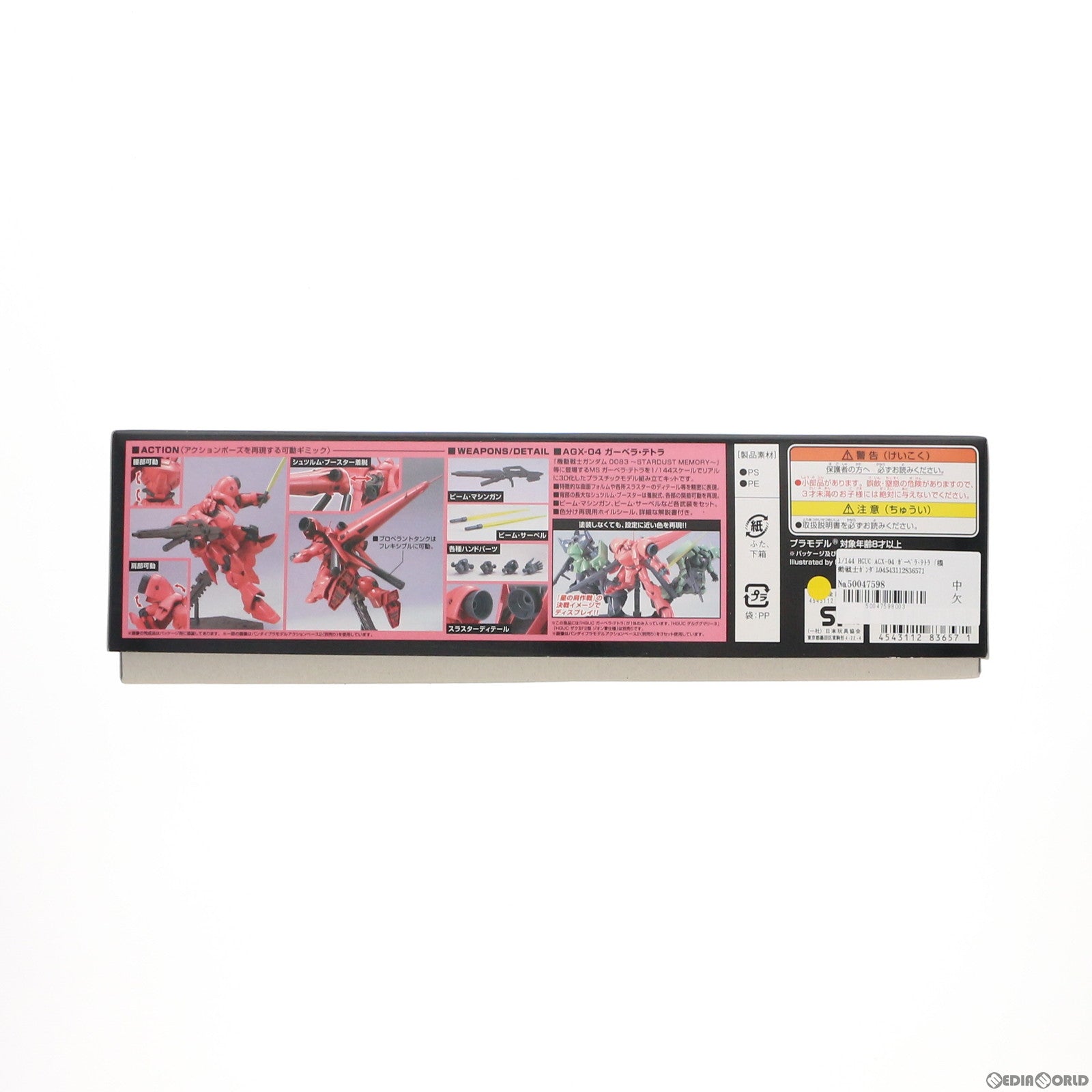 【中古即納】[PTM]HGUC 1/144 AGX-04 ガーベラ・テトラ 機動戦士ガンダム0083 STARDUST MEMORY プラモデル(0183657) バンダイ(20180224)